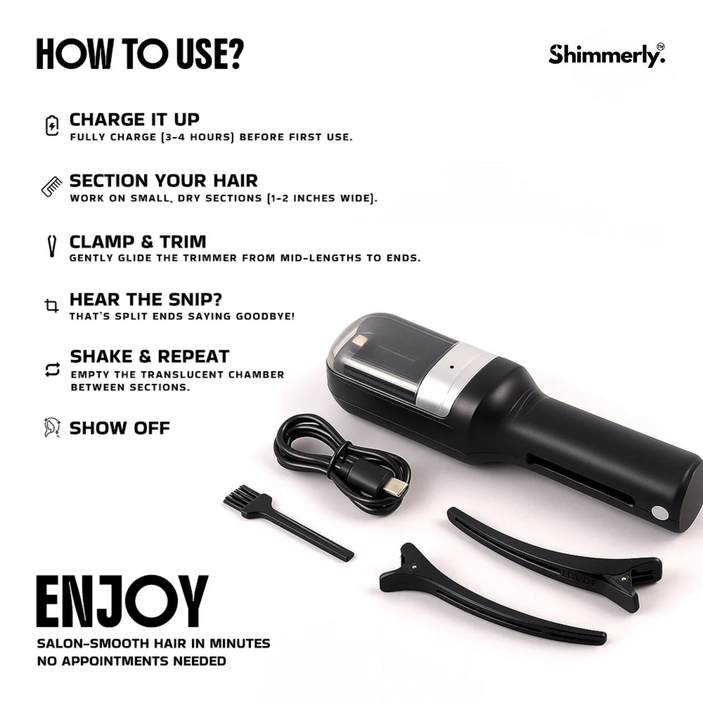 Split End Hair Trimmer Pro | 1 Year Warranty