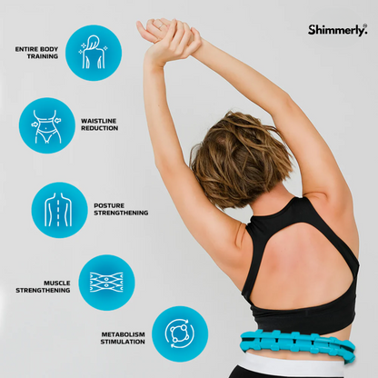 Smart Weighted Hula Hoop - Fun Fitness Core Training | 1 Year Warranty