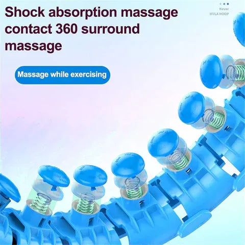 Smart Weighted Hula Hoop - Fun Fitness Core Training | 1 Year Warranty