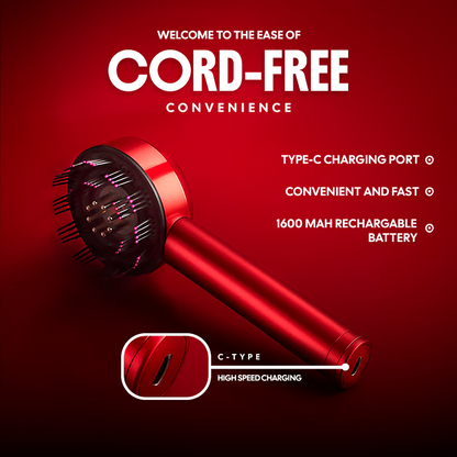 3 in 1 Red Light Therapy Hair Rejuvenation Oil Applicator & Comb | 1 Year Warranty